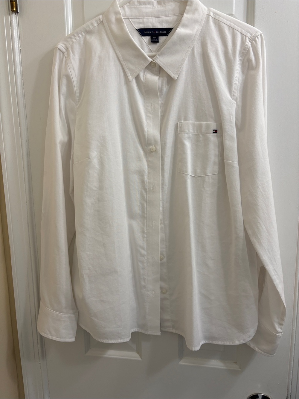 Tommy Hilfiger White Button-Down Women's Shirt